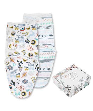 little burrito Swaddle Blanket 3-6 Months with Zip Baby Sleeping Bag for Newborn