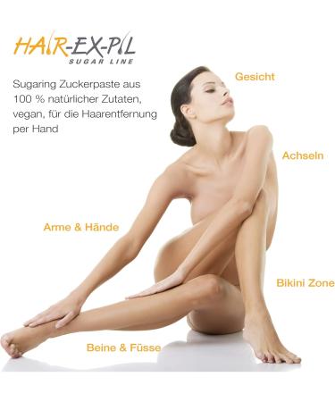 Hair-Ex-Pil Sugar Paste 400g Best Hair Removal for Intimate Areas Ideal for High Temperatures - International Shipping Available - Buy Online on SooperMarket.com