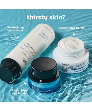 Belif Moisturizing Bomb Toner with Ceramide | Ultra Hydrating 2-in-1 Toner & Moisturizer for Dry Skin | Korean Skin Care - Buy Online on SooperMarket.com