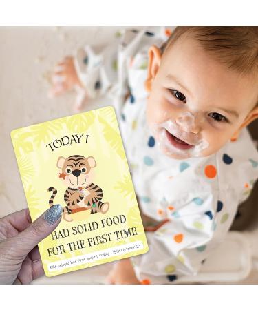 Baby Milestone Cards 57 Keepsake Moments | First Year Memories | Personalise | Unisex | Mum to be Gift | Baby ... - Buy Online on SooperMarket.com