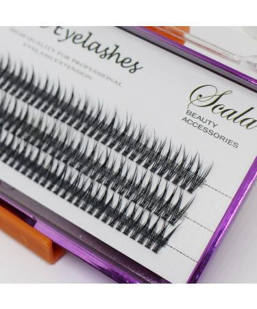 Scala Handmade Luxury Mink False Lashes - 16mm 5D Volume Fans Individual Eyelash Extensions - Buy Online on SooperMarket.com