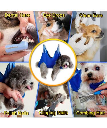 Buy Ovtexzog Dog Care Hammock Dishes - Claw Cutting Aid for Small Dogs (Up to 12kg) - Blue | International Shipping Available - Buy Online on SooperMarket.com