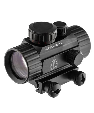 UTG 3.8" ITA Red/Green CQB Dot Sight with Integral Mount , Black
