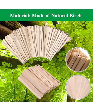 200 Wooden Waxing Spatulas - Hair Removal Sticks for Eyebrows Lips & Armpits | Eco-Friendly Waxing Supplies - Buy Online on SooperMarket.com