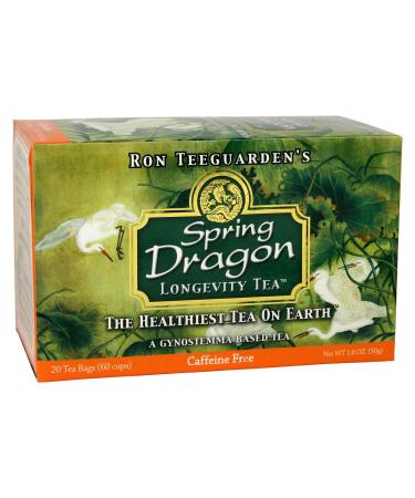 Dragon Herbs Spring Dragon Longevity Tea Caffeine Free 20 Tea Bags 1.8 oz (50 g)