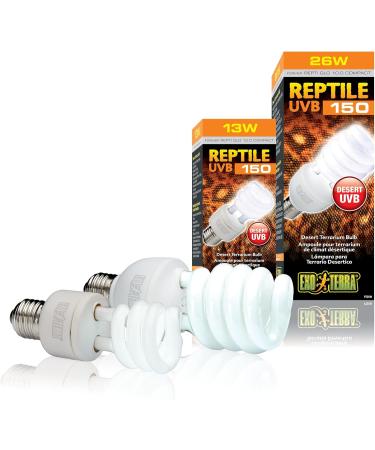 Buy Exo Terra Reptile UVB 150 - 13W Desert Terrarium Lamp | Compact UVB Lamp for Reptiles | International Shipping - Buy Online on SooperMarket.com