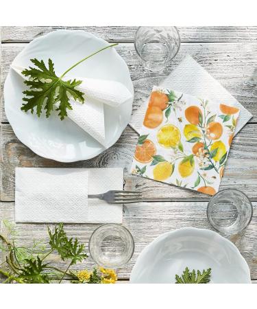 PAW 3-Layer Napkins (33x33 cm) | 20 Colorful Citrus Fruit & Bee Party Napkins | Ideal for Birthdays Weddings & Celebrations - International Shipping Available - Buy Online on SooperMarket.com
