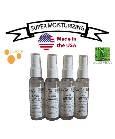 KeriCure 3 PACK Moisturizing Hand Sanitizer 2oz Spray Bottles - Unscented - Made in the USA - Buy Online on SooperMarket.com