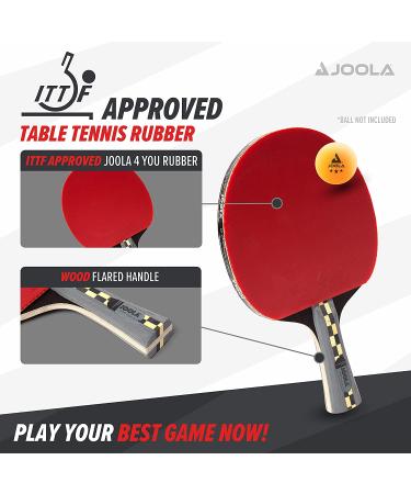 JOOLA Carbon Pro Ping Pong Paddle with Carbonwood Technology & Red/Black Rubber - Professional Table Tennis Racket for Speed - Buy Online on SooperMarket.com