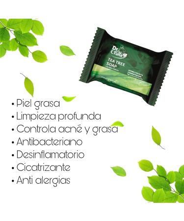 Dr. C. Tuna Tea Tree Soap - Soothes Dry, Irritated Skin - Hydrating Face & Body Soap - Pack of 3 (12.3 oz) - Buy Online on SooperMarket.com