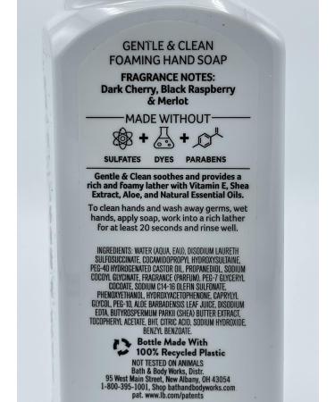 Bath and Body Works Black Cherry Merlot Foaming Hand Soap 8.75 fl. oz. 2-Pack - Buy Online on SooperMarket.com