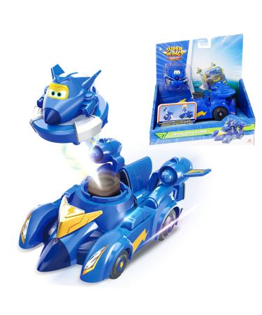 Super Wings Spinning Jerome & Vehicle 2-in-1 spinning or vehicle mode Press the Pop Out Battle Toy button for 3 4 5 6 7 8 years old Children