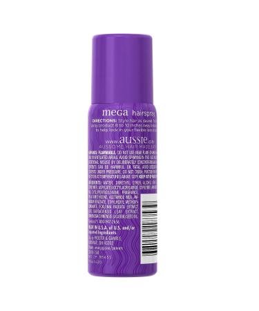 Aussie Mega Hairspray 1.5 fl oz - Long-lasting Hold for All-Day Style (1 Pack) - Buy Online on SooperMarket.com