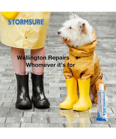 Stormsure Wellington Boot Repair Kit Accelerated - Industry Wellie glue Sole Repair Heel Repair Boot Repair - PU Adhesive Waterproof Permanent Durable Flexible Transparent with Accelerator - Buy Online on SooperMarket.com