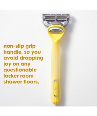 Joy Razor Handle + 2 Razor Blade Refills - Yellow | Buy Online - Buy Online on SooperMarket.com