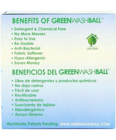 Eco-Friendly Green Wash Ball | Laundry Ball for Detergent-Free Washing - International Shipping - Buy Online on SooperMarket.com