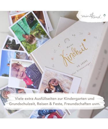 mintkind 'My Childhood' Memory Album - Forest Design | Perfect Photo Album for Kids' First 10 Years | Ideal Birth Gift & Baby Book - Buy Online on SooperMarket.com