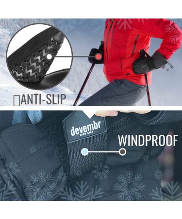devembr Ski Gloves Waterproof  Warm Snowboard Gloves with Wrist Guard  XS/S/M/L Black Medium - Buy Online on SooperMarket.com