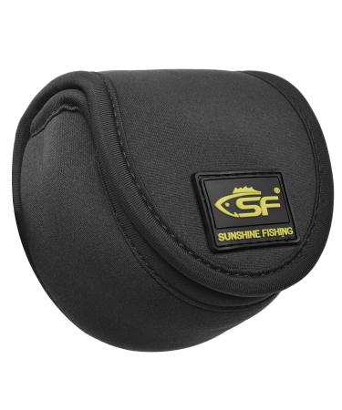 SF Fly Fishing Reel Case Pouch Cover Fit 3/4 5/6 7/8 wt Black 1PCS For Fly Reel 5/6wt