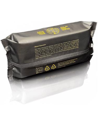 CleanSkin 80-Count Cleansing Tattoo Wipes - All-in-One Green Soap Solution | Alcohol-Free & Fragrance-Free | Ideal for Tattooing, PMU, and Piercings - Buy Online on SooperMarket.com