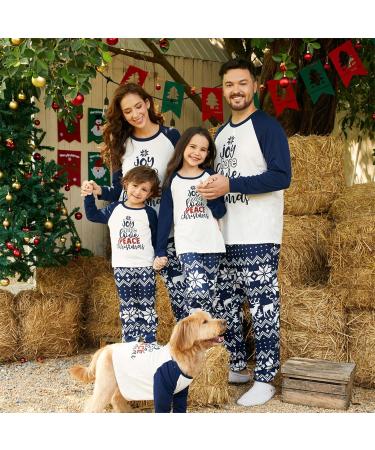 PatPat Family Matching Christmas Pajamas | Tree Snowflake Print | Long-sleeve Sets | Kids 8-9 Years Blue - Buy Online on SooperMarket.com