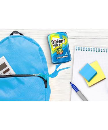 Trident - Vibes Sour Patch Kids Blue Raspberry Chewing Gum - 6 bottles (240 Pieces) - Sugar-Free Gum Blue Raspberry 40 count (Pack of 6) - Buy Online on SooperMarket.com