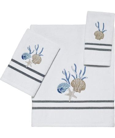 Avanti Linens Blue Lagoon Fingertip Towel | Soft & Absorbent Cotton | Deluxe Bathroom Towel - Buy Online on SooperMarket.com