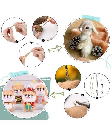 Needle Felting Kit - 40 Colors Wool Roving Set for Beginners | Felting Tool and Foam Mat Included - DIY Arts and Crafts Supplies - Buy Online on SooperMarket.com