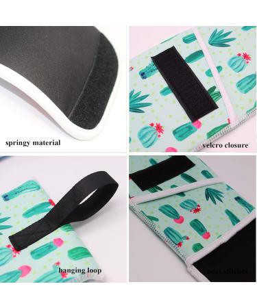 Heat Resistant Travel Hair Curler & Flat Iron Pouch Set | Cactus Silicone Mat Perfect for Global Shipping - Buy Online on SooperMarket.com