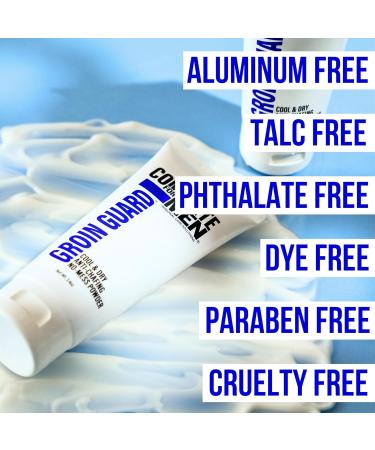 Groin Guard Anti Chafing Cream for Men | Talc-Free Aluminum-Free Natural Odor Control & Friction Defense - Non-Greasy & Cool Dry Comfort - Buy Online on SooperMarket.com