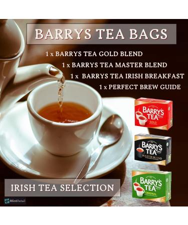 Barrys Tea Bags Tea Selection Bundle - 240 Tea Bags with Barrys Tea Gold Blend Barry' s Tea Master Blend and Barry's Tea Irish Breakfast Tea Including Mint Retail Perfect Brew Guide - Buy Online on SooperMarket.com