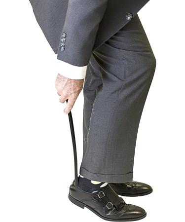 Panoware Set of 2 Extra Long Handle Shoe Horn and Travel Shoe Horn - Black - Buy Online on SooperMarket.com