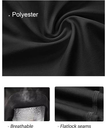 3-Pack Youth Boys' Compression Leggings Tights Athletic Pants Medium - Black Base Layer for Kids Cold Gear - Buy Online on SooperMarket.com
