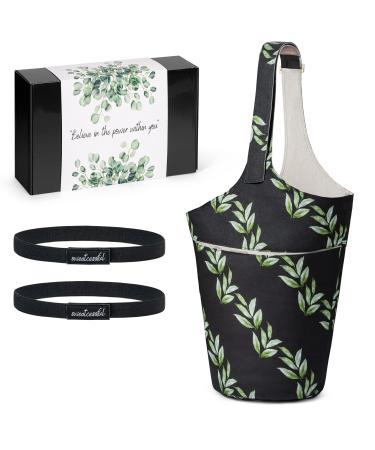 Sweatcessful Yoga Mat Bag - Holds More Yoga Accessories - Extra-Large, Multi-Functional Tote With Pockets - Wide, Adjustable Shoulder Strap - Fits Most Size Mats