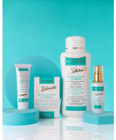 Makari Naturalle Multi-Action Extreme Brightening Serum 1.7 oz | Dark Spot Treatment for Under Eye Circles | Moisturizer with Argan Oil & SPF 16 - Buy Online on SooperMarket.com