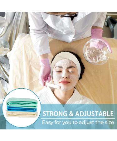 Whaline Spa Facial Headband Make Up Wrap Head Terry Cloth Headband Adjustable Towel for Face Washing Shower Facial Cover 3 Pieces (Blue Green Yellow) - Buy Online on SooperMarket.com