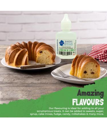 Baking Beauty and Beyond Concentrated Food Flavouring Oil - Dozen of Professional Quality Food Grade Flavouring Oil for Candy Making Baking Cooking Lip Balm and Lip Gloss - Lemon & Lime (30ml) - Buy Online on SooperMarket.com