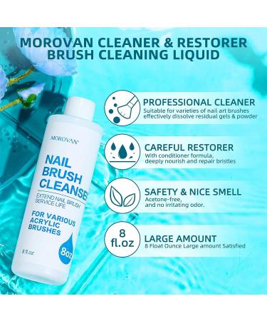 Morovan Gel Nail Polish Remover Kit - Professional Non Acetone Gel Soak Off Remover Set with Cuticle Pusher and Nail Remover Clips - 15 Piece Set - Buy Online on SooperMarket.com