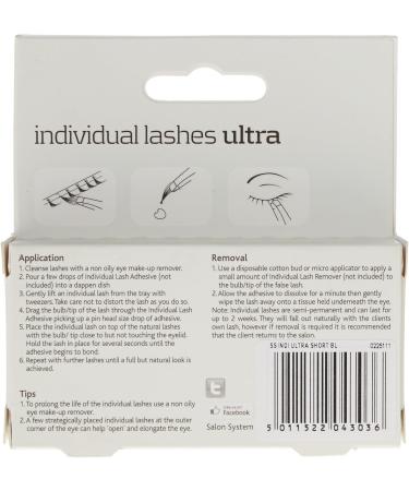 Salon System Individual Bulb Free Ultra Black Short Flare Lashes - Buy Online on SooperMarket.com