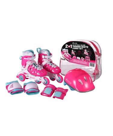 Chicago Skates Inline Training Skate Combo Set Small J10-J13 Pink