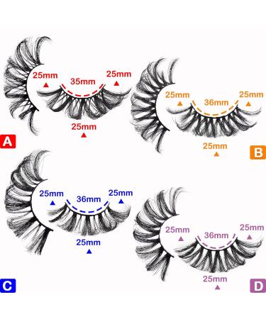 25mm 3D Fluffy Mink Lashes - 8 Pairs of Dramatic Faux Mink Eyelashes for Big Eye Makeup | Heracks - Buy Online on SooperMarket.com