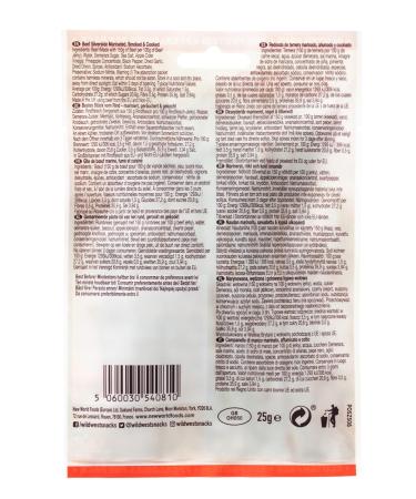 Wild West Beef Jerky - Original 12 Pack (25g Each) | High Protein Dried Meat Snack - Buy Online on SooperMarket.com