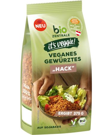 Biozentral it's veggie!Vegan -seasoned "Hack" - 6 x 150g Austrian soy with high protein content I pre -seasoned & easily portionable I Each 150g pack results in 300g.Seasoned hack 6 x 150g