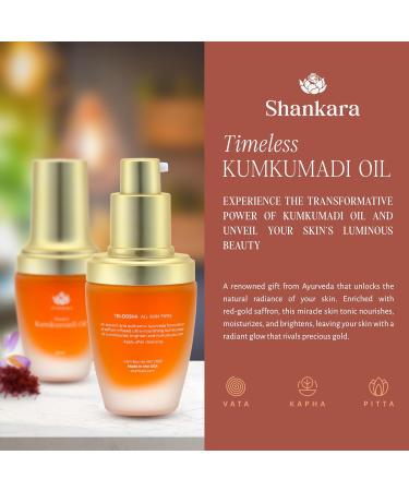 Buy Shankara Kumkumadi Oil - Dark Spot Remover Facial Oil with Pure Saffron & Ayurvedic Herbs | Hydrating & Brightening Skin Treatment - Buy Online on SooperMarket.com