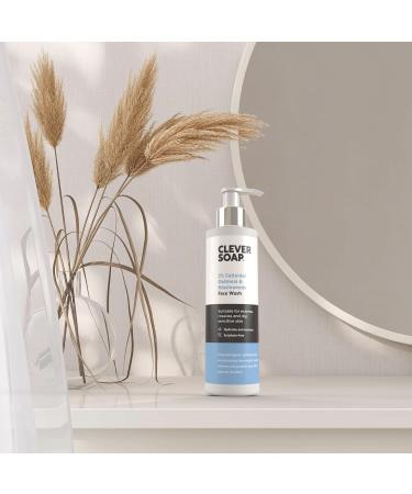 Clever Soap 2% Colloidal Oatmeal & Niacinamide Face Wash - Gentle Hydrating Cleanser for Eczema, Rosacea, Psoriasis & Dry, Sensitive Skin - Daily Skincare for Women & Men - Buy Online on SooperMarket.com