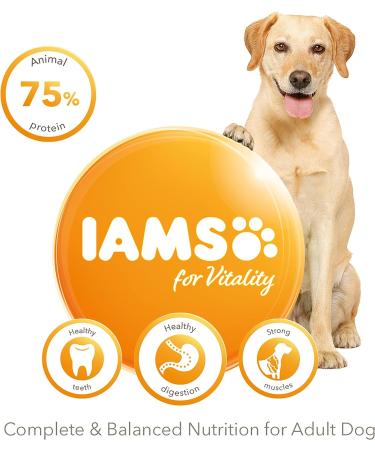 IAMS Complete Dry Dog Food for Adult 1+ Large Breeds with Lamb 12 kg Lamb 12 kg (Pack of 1) - Buy Online on SooperMarket.com