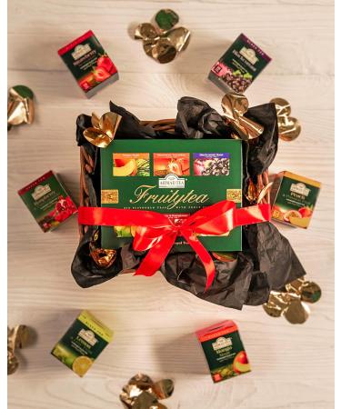 Ahmad Tea Fruit Tea Selection Pack | Fruity Black teas Fruity Green teas | Perfect fruit tea gift | 60 Teabag Sachets | 6 Flavours Fruit Tea Selection 60 Count (Pack of 1) - Buy Online on SooperMarket.com