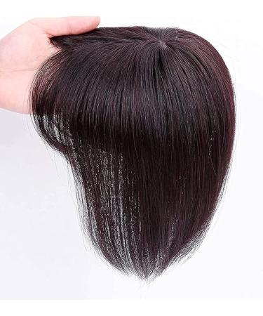 1PC Human Hair Topper Thinning Hair Topper Clip in Hairpieces Short Hair Wigs 20cm Dark Brown Hair Extensions for Women - Buy Online on SooperMarket.com