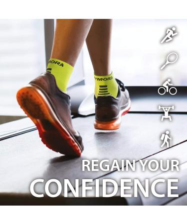 Rymora Plantar Fasciitis Compression Socks XL - Relieves Discomfort, Supports Heel, Arch & Ankle - Fluorescent (One Pair) - Buy Online on SooperMarket.com