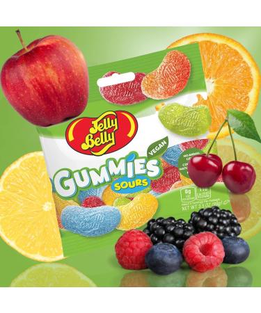 Jelly Belly Assorted Gummies & Sour Gummies Duo Pack Assorted Flavors Gourmet - Christmas & Holidays Candy - Vegan Candy Dairy Free Snacks Kosher Candy Gluten Free Bulk Candy Stocking Stuffers for Teens 113g (Pack of 2) - Buy Online on SooperMarket.com